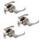 Dynasty Hardware VAI00US15 Vai Front Door Entry Lever Lockset Satin Nickel  3 Pack  Keyed Alike