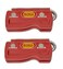 The Original Fat Ivan Fold Up Doorstop Wedge with Magnet  Red 2 Pack