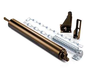 Ideal Security BK8730 Heavy Pneumatic Storm and Screen Door Closer with Wind Chain Brown