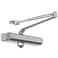 Dynasty Hardware Door Closer Adjustable Spring Size 36 Hydraulic Automatic Door Closer Series 1636 Sprayed Aluminum
