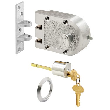 PrimeLine Products SE 15328 Single Cylinder SEGAL Deadbolt in Bronze Construction 412 Brushed Chrome Finish