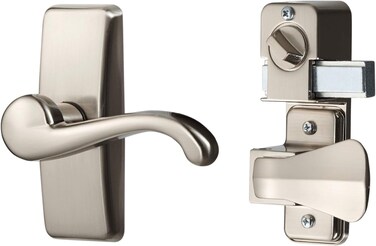 Ideal Security HK357DB05SC GL Lever Set for Storm and Screen Doors With Deadbolt satin nickel