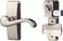 Ideal Security HK357DB05SC GL Lever Set for Storm and Screen Doors With Deadbolt satin nickel