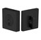 Emtek Hardware Deadbolt Single Cylinder Square Solid Brass Door Thickness 134 218 CKeyway Model 8469 Color Flat Black US19