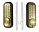 JOUNJIP Mechanical Keyless Combination Latch Door Lock  Double Sided Keypads for Gate Fences Windows  No Battery No Power Needed Antique Brass  Not a Deadbolt
