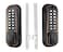 JOUNJIP Mechanical Keyless Combination Latch Door Lock Flat Spindle  Double Sided Keypads for Gates Fences Windows  No Battery No Power Needed OilRubbed Bronze  Not a Deadbolt