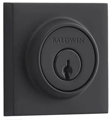 Baldwin SCCSD190 Contemporary Single Cylinder Deadbolt Satin Black