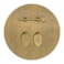 Hardware Philosophy CBH Classic Round Brass Cabinet Face Plate Backplate Set 11