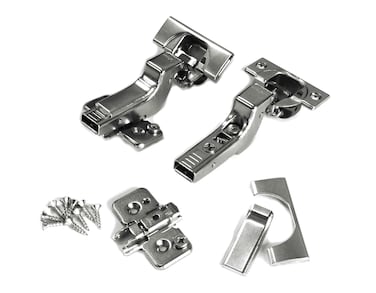 Blum Clip top BLUMOTION Soft Close Hinges 110 Degree Self Closing Frameless with Mounting Plates and Hinge Cover Plates Inset  2 Pack 1 Pair
