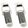 RuiLing 2pcs 74mm Spring Loaded Latch Catch Toggle Clamp Stainless Steel Duckbill Tensionlock Hasp for Cabinet Boxes Suitcase Safety Security Hardware Accessories