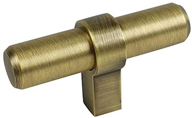 Cosmas 10 Pack  181BAB Brushed Antique Brass Cabinet Bar Handle Pull Knob  238 Long