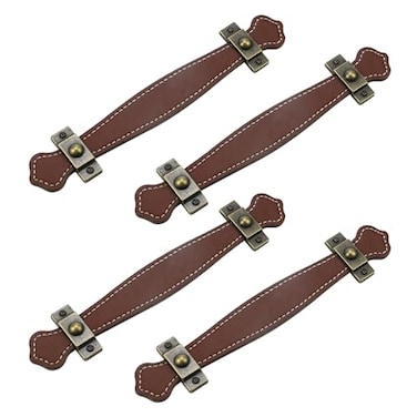 MY MIRONEY MTMTOOL Surface Leather Handle Door Cabinet Drawer Pull Strap Replacement AMT07260526