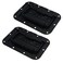 MY MIRONEY Set of 2 Spring Loaded Recessed Pull Handle with Rubber Padding Handles Black
