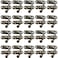 Dasunny 20 Sets Left Swing Arm Tiny Hook Latch for Wood Box 1 x 1 Inch Gold Tone Hasp Latch