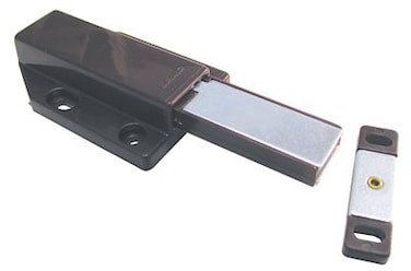 Sugatsune Touch Latch Magnetic Push Open Door Latch For Large Doors  Brown  2 Pack