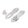 HL Electronic Business 20Pcs Stainless Steel 56mm Length Safety Padlock Door Latch Lock Hasp Staples