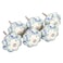 uxcell sourcing map Pack of 6 Ceramic Drawer Knobs Drawer Pull Handle Cupboard Door Classic Macrocarpa Tree Vine 40 x 26 mm