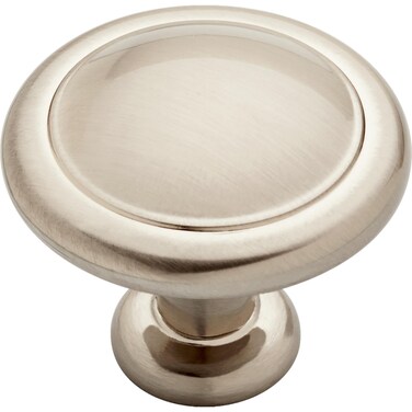 Franklin Brass P35597KSNB1 Round Ringed Kitchen Cabinet Drawer Knob Satin Nickel 114 in 32 mm Pack of 25