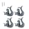 ZILucky Mermaid Drawer knobs Nautical Beach Ocean Theme Home Decor Drawer Pulls Handles for Dresser Cupboard Wardrobe Cabinet Kitchen Knobs Pack of 4 Pewter