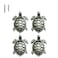 ZILucky Turtle Drawer knobs Nautical Beach Ocean Theme Home Decor Drawer Pulls Handles for Dresser Cupboard Wardrobe Cabinet Kitchen Tortoise Knobs Pack of 4 Pewter