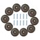 RilexAwhile Cabinet Knob 10Pcs 33mm Dresser Cupboard Cabinet Drawer Knobs Wardrobe Door Pull Handle for Home Office Copper ik02