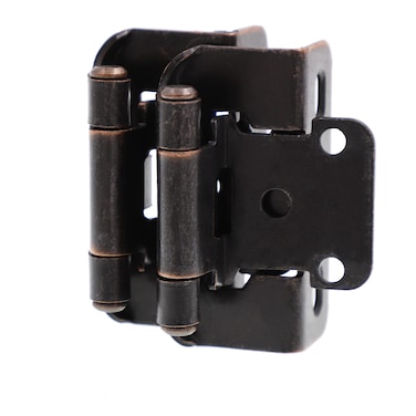 DecoBasics 12 Overlay 34 Frame Partial Semi Wrap Cabinet Hinge Oil Brushed Bronze KN16AC25