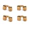 XMHF 4Pack Brass Barrel Hinges Cylindrical Hidden Cabinet Concealed Invisible Furniture Hinges Mount 180 Degree Opening Angle 12 mm