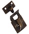 The Hillman Group 852404 Solid Brass Mini Decorative Catch  Antique Brass Finish 1Pack