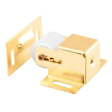 PrimeLine N 7290 Closet Door Roller Catch Brass Plated