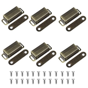 Cabinet Door Catch with Strong Magnetic Bronze