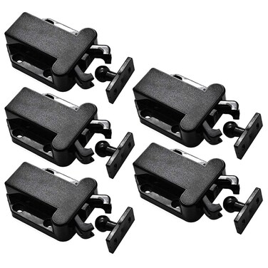 LICTOP Earthquake Cabinet Latches Safe Push Magnetic Touch Open Door Latch for Kitchen Drawers 5 Pcs