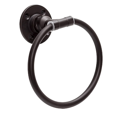 Design House 580670 Kimball Towel Ring Satin Black