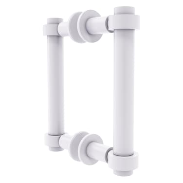 Allied Brass 4046BB Contemporary Back Shower Door Pull 6 Matte White