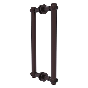 Allied Brass 404T12BB Contemporary 12 Inch Back Twisted Accent Shower Door Pull Antique Bronze