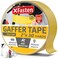 XFasten Yellow Gaffers Tape 2 Inch x 30 Yards Cable Management Gaffer Tape Ideal Indoor Outdoor Pro Gaff Tape 2 Inch NonReflective Matte Gaffing for Photography Music Film Events