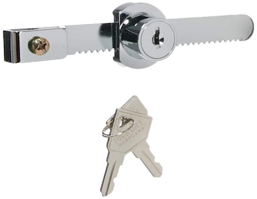 First Watch Security 1306 Showcase Lock Chrome Finish