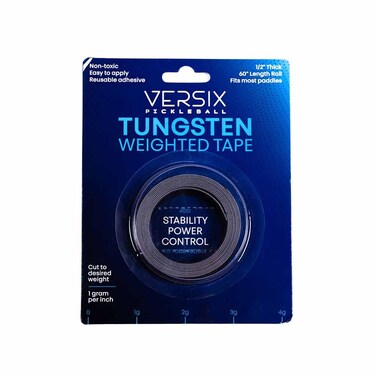 Versix Pickleball Tungsten Tape Weighted Tape 12 inch with by 60 inch roll Length Very Strong Adhesion