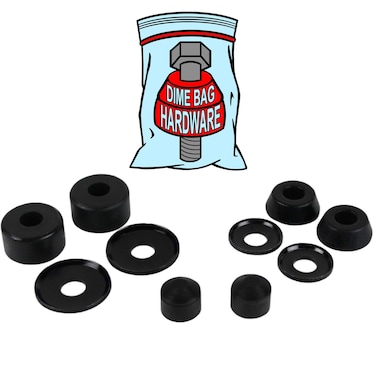 Dime Bag Hardware Skateboard Truck Rebuild Kit Bushings Washers Pivot Cups for 2 Trucks