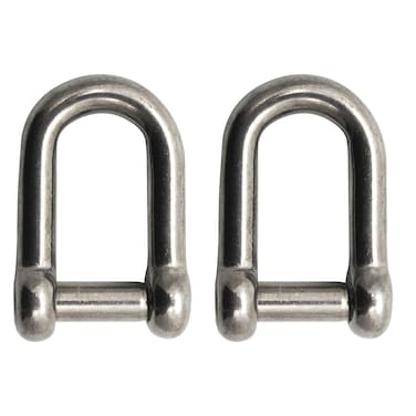 Extreme Max 300684022 BoatTector Stainless Steel D Shackle with NoSnag Pin  12 2Pack