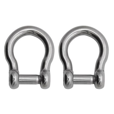 Extreme Max 300684142 BoatTector Stainless Steel Bow Shackle with NoSnag Pin  12 2Pack