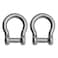 Extreme Max 300684142 BoatTector Stainless Steel Bow Shackle with NoSnag Pin  12 2Pack