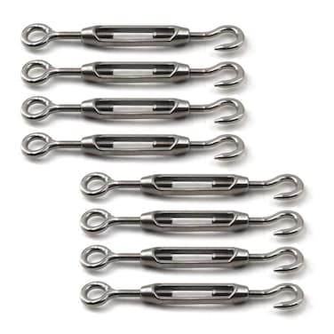 Turnbuckle 304 Stainless Steel Turnbuckle Hook and Eye Turnbuckle Wire Rope Tension