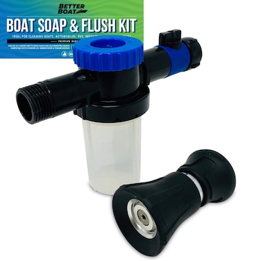 Better Boat Car Wash Sprayer and Engine Flush Kit  Water Hose Mixer to Get Salt Away and Off Your and Flusher for Motor Muffs on Outboards  s IO and Soap Spray Car Cleaning Hose Adapter
