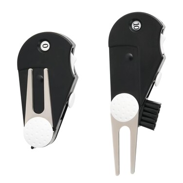 Lacinoeo Metal and Foldable Golf Divot Tool  5in1 Premium with Golf Ball Marker  Golf Gifts for Men  Accessories for WomenGolf Divot Tool