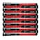 Winn SET OF 9 DRITAC AVS STANDARD BLACKRED GOLF GRIP 5DTBRD