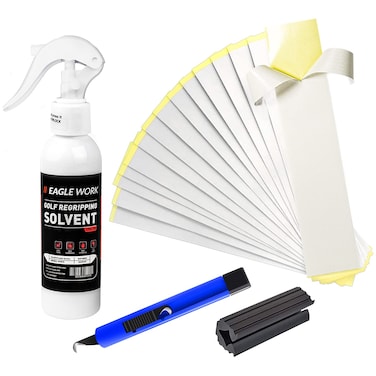 EAGLE WORK Golf Grip Kits for Regripping Golf Clubs Four Options Available Standard Kit AB Full Kit AB Grip Tape Grip Solvent