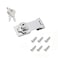 IEASYDWW Keyed Hasp Locks Cabinet Locks Twist Knob Keyed Locking Hasp for Cabinet Small Door Zinc Alloy with Iron Chrome Plating with Keys and Screws Silver 3 Inches