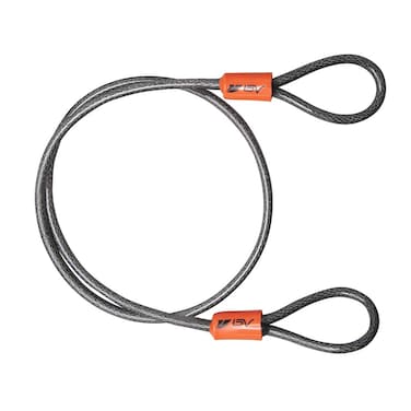 BV 25FT Security Steel Cable Double Looped Braided Steel Flex Lock Cable 316 Inch for ULock Padlock and Disc Lock 25FT
