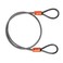 BV 25FT Security Steel Cable Double Looped Braided Steel Flex Lock Cable 316 Inch for ULock Padlock and Disc Lock 25FT