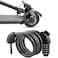 Seway Scooter Lock Cable for Xiaomi Mijia M365 ES Series Segway Ninebot Bicycle Combination Locks Coiled Chain Lock Basic Self Coiling Core Steel Wire 4 ft Long 13 inch Fit for M365ES1ES2ES3ES4